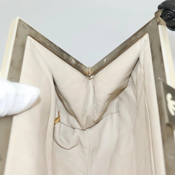 CHANEL Choco Bar Hand Bag Lamb Skin Black CC Auth 136265 - Picture 13 of 16